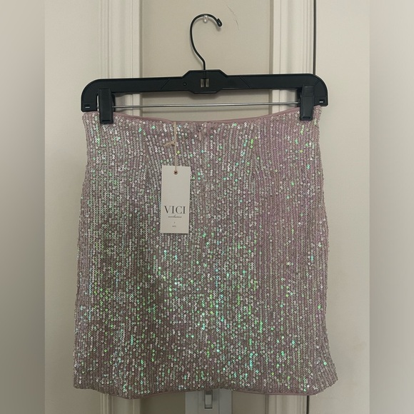 VICI - champagne/ silver sequin mini - Picture 3 of 3